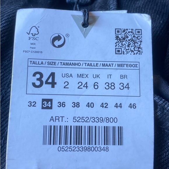NWT Zara jeans black - Picture 8 of 8